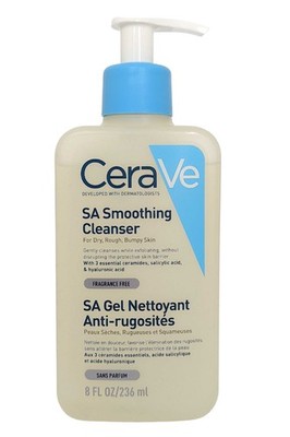 Cerave SA Smoothing Cleanser Cleanse & Exoliate 236ml für trockene, raue, holprige Haut