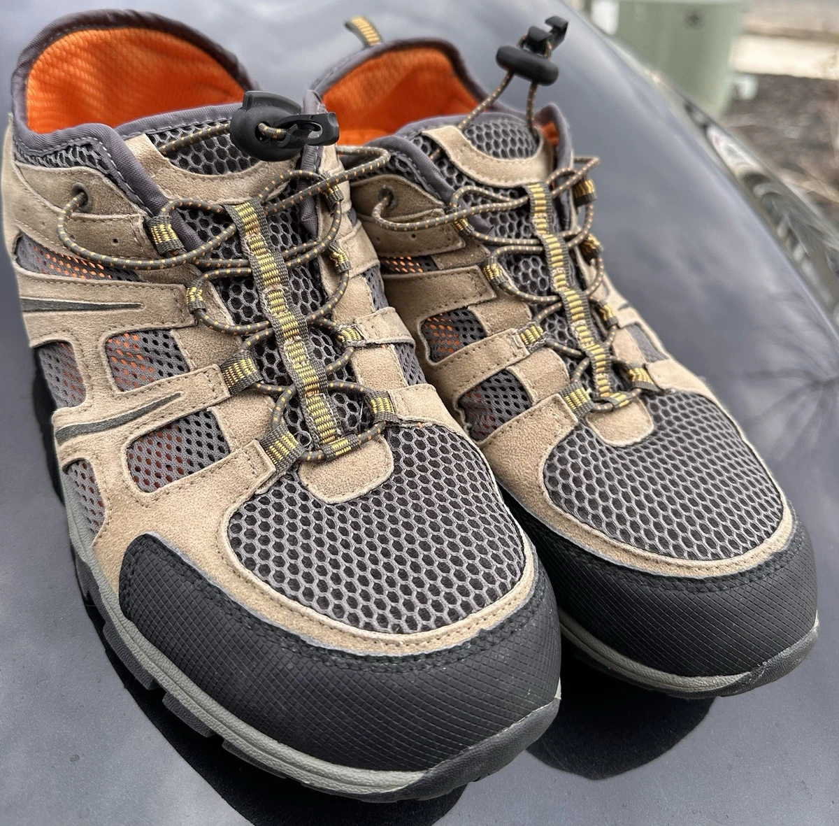 Ozark Trail Outdoor Equipment men’s 10.5 lightweight taupe & black hiking shoes Ozark Trail Men main image 2