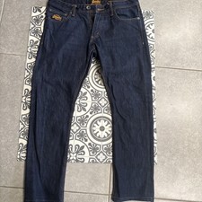 Men’s Superdry Vintage Copper Black Denim Corporal Slim 34w 32l See Description