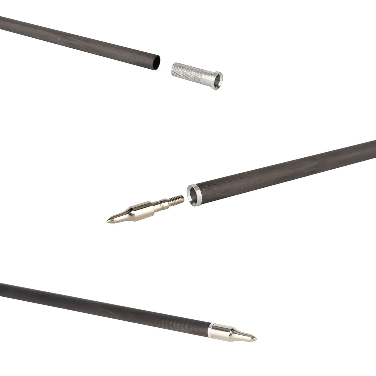 Aluminum Arrow Inserts ID 6.2mm Carbon Fiberglass Archery Bow DIY Shaft US