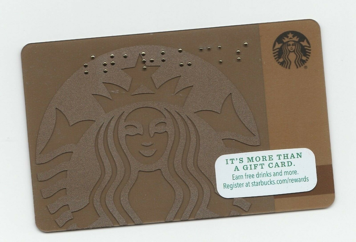 Starbucks collectible gift card no value mint #038 brown logo | eBay