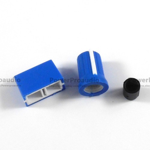 2CS perilla giratoria + 2PCS Fader Cap para Rane Mixer TTM 57 61 62 64 68 (azul oscuro) - Imagen 2 de 3