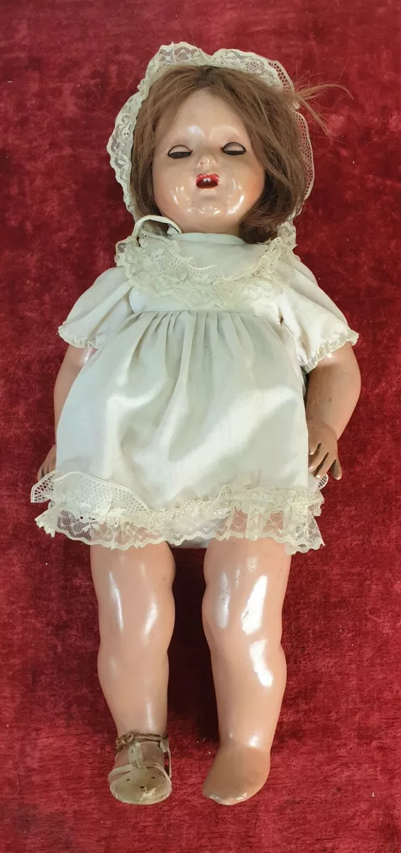 MARIQUITA PEREZ. COMPOSITION DOLL. NATURAL HAIR. SPAIN. CIRCA 1940