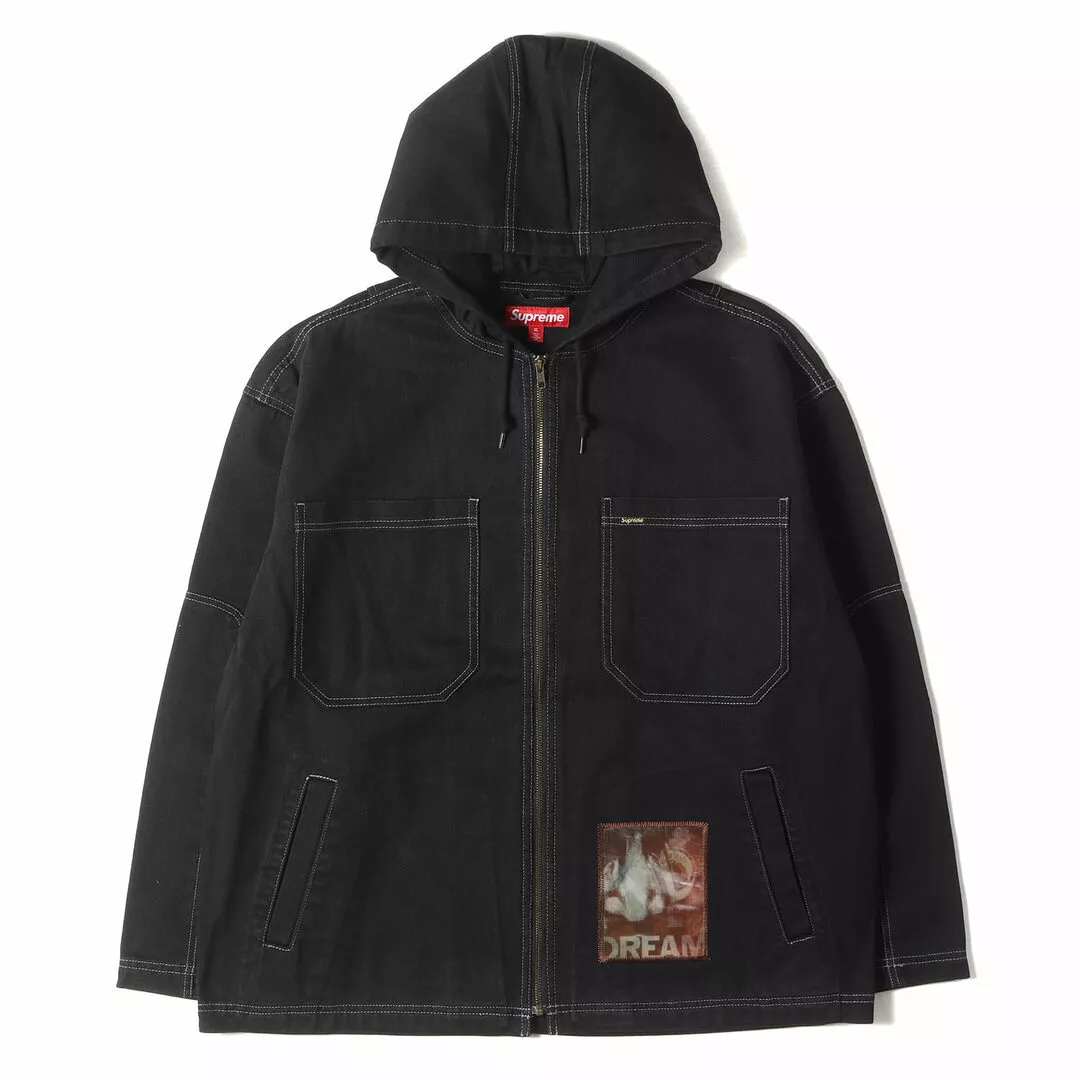 Veste Supreme Taille : XL 23AW Mark Leckey Hooded Work avec hologramme Occasion BEEG 0