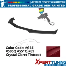 Fits 16-24 Chevy Camaro 1LE Front Bumper Lip ABS #GBE Crystal Claret Tintcoat