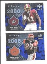 2008 ICONS   (5) CARDS  CLASS OF 2008   SILVER & BLUES  SEE LIST & SCANS