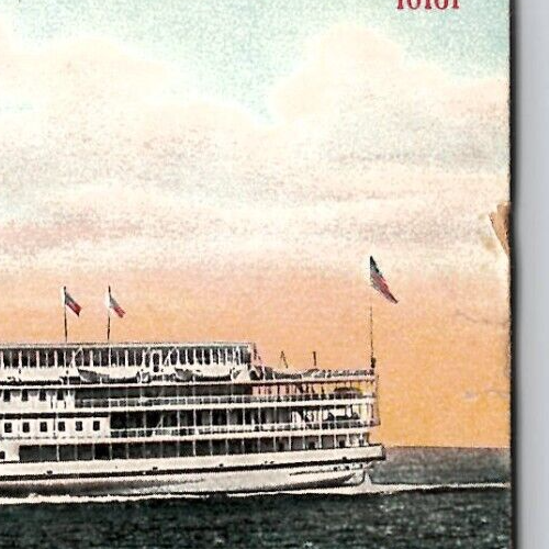SS Dampfer Dampfschiff Commonwealth Postkarte Newport Rhode Island RI 1909 - Bild 2 von 3