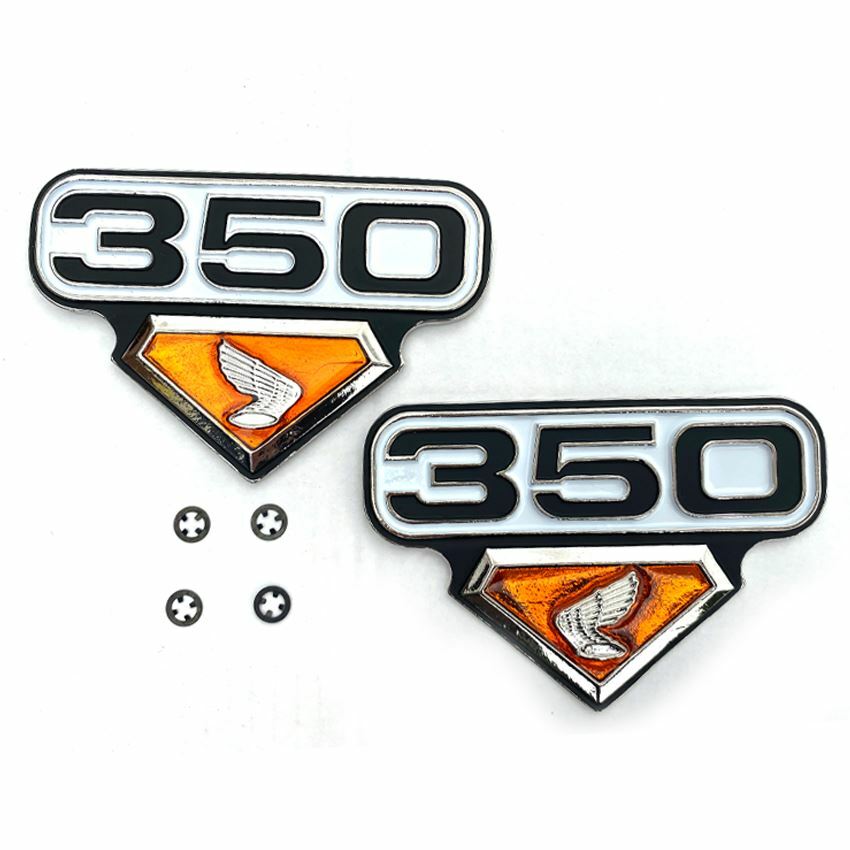 Honda CB350, CL350 1972-1973 Emblem/ Side Cover Badges Pair | eBay