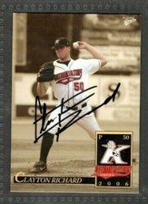 2006 Multi-Ad #50 Clayton Richard Kannapolis Intimidators Signed Autograph 