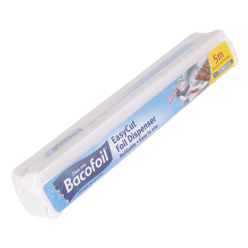 BacoFoil EasyCut Dispenser Kitchen Foil Cling Film With Starter Rolls eBay
