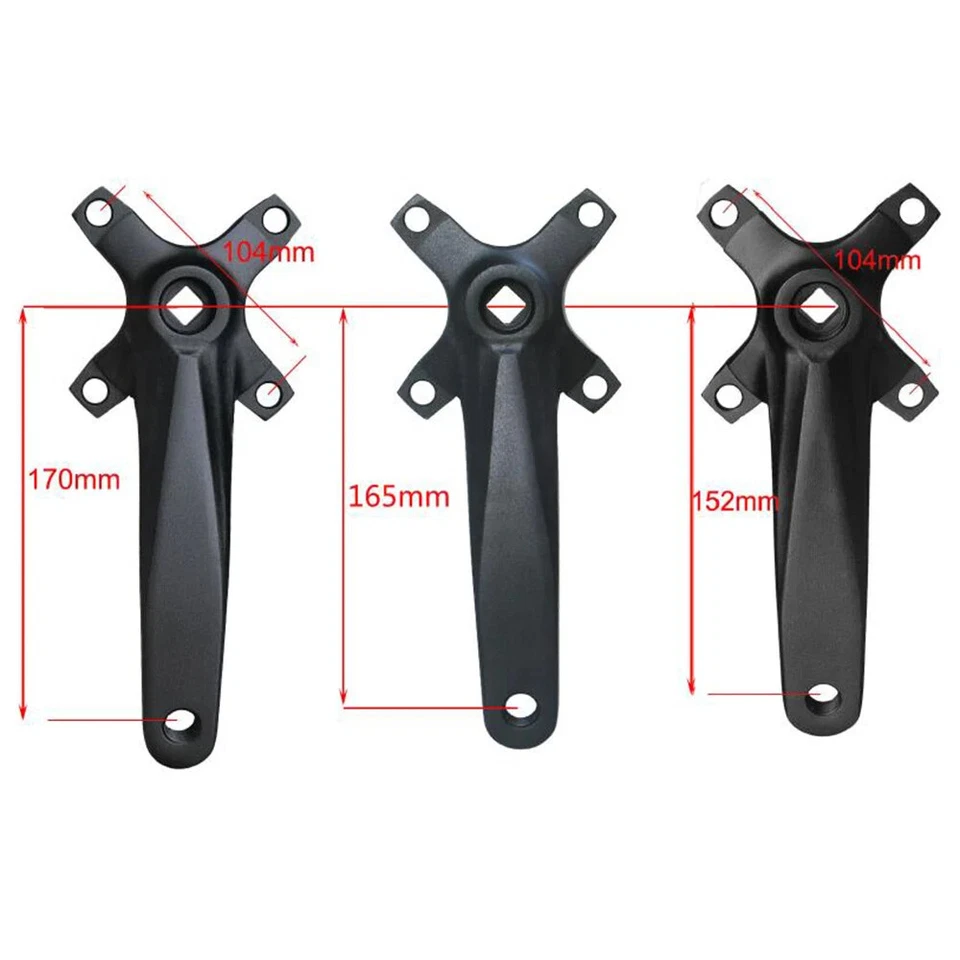 Juego de bielas para bicicleta MTB 104BCD 152/165/170 mm 30T 32T 34T 36T 38T plato Foto 2 de 4