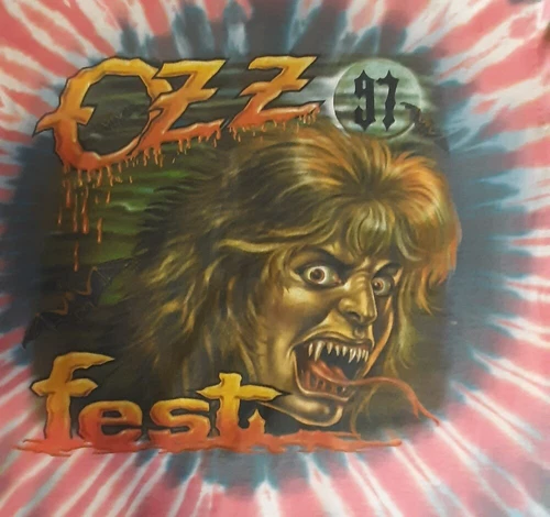 OZZFEST 97 VINTAGE CONCERT T-SHIRT OZZY OSBOURNE Vintage vintage concert t-shirt, vintage, single stitch, B+ condition