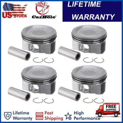 2.4L 2AZFE Engine Pistons & Rings Kit For 07-13 Toyota Camry RAV4 Scion tC Lexus
