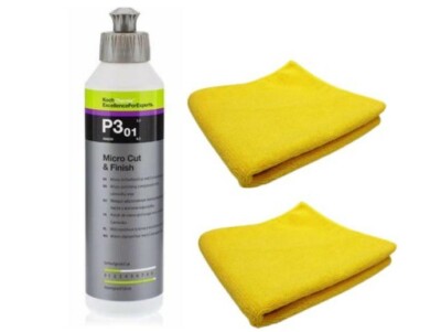 Koch Chemie Micro Cut & Finish P3.01 8.45oz with 2 microfiber towels