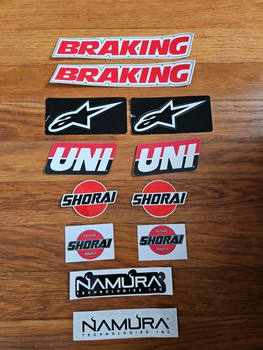 Alpinestar stickers Braking UNI Namura Shorai stickers racer sticker pack new - Picture 1 of 6