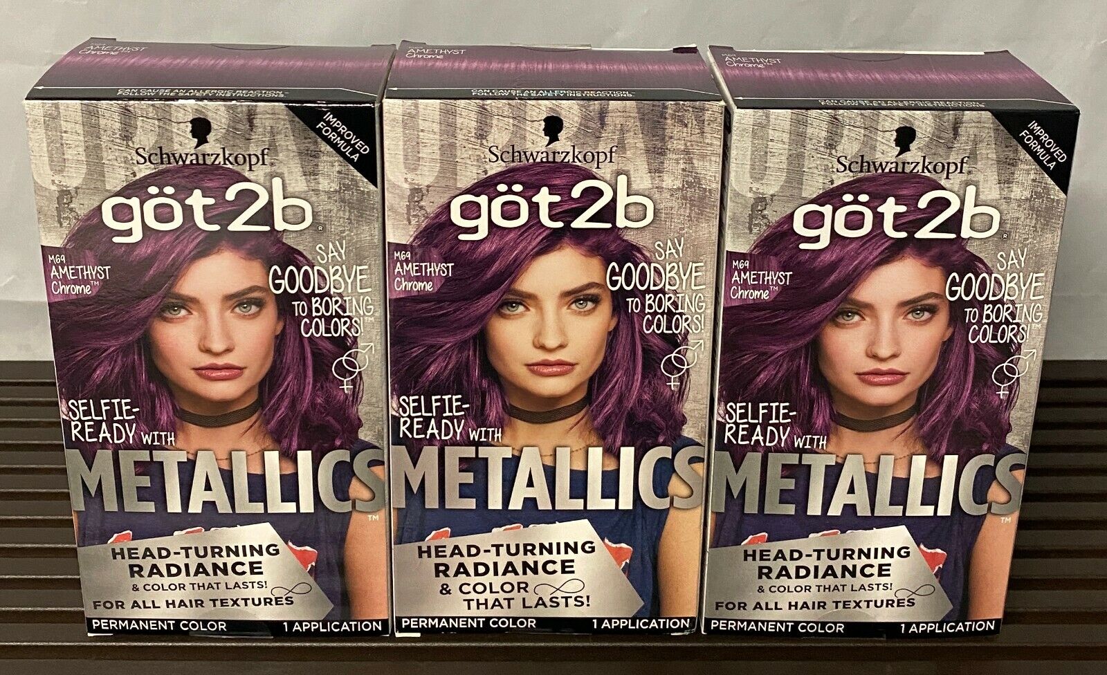 Schwarzkopf Got2B Metallics Permanent Hair Color #M69 Amethyst Chrome - Lot  Of 3 52336915633 | Ebay