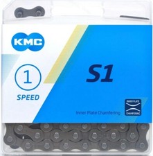 KMC S1 Bike Chain 1/2"x1/8" 112L 8.6mm Brown Single-Speed BMX Cruiser Fixed Z410