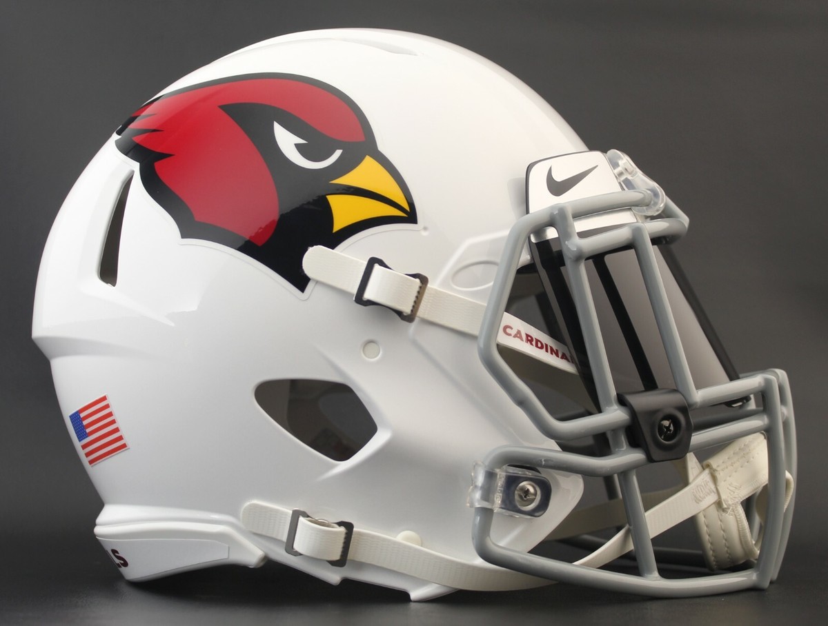 ARIZONA CARDINALS NFL Football Helmet with NIKE BLACK Visor / Eye