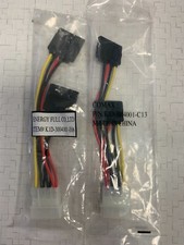 40 Molex 4-pin to SATA Power 15-pin Converter Adapter Cable - Y Split