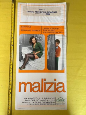 1973 MALIZIA Laura Antonelli Italian Cult Locandina Erotic Movie Poster F6-3