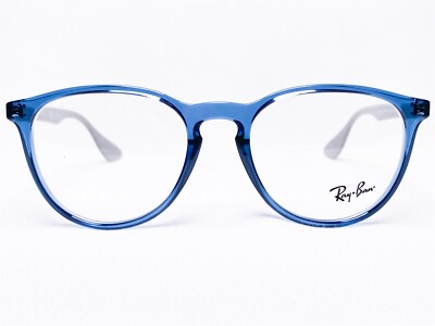 NEW Ray Ban RB7046 5732 Womens Transparent Blue Square Eyeglasses Frames  51/18