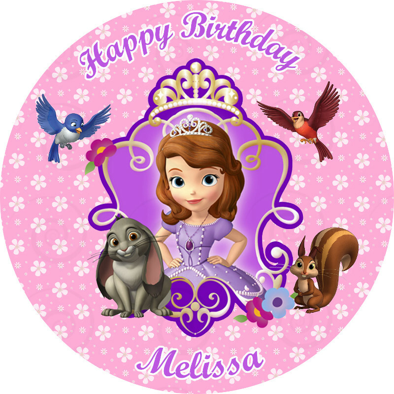 SOFIA THE FIRST Party Edible cake topper image decoration | eBay