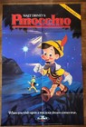 WALT DISNEY'S PINOCCHIO PROMO POSTER 1980’s NICE CONDITION 40X26 VINTAGE