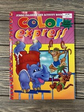 Vintage 2000 Color Express The Crayon Spine Coloring Book