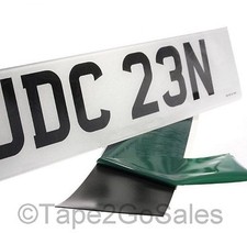 Number Plate Sticky Pads Tape Full Sized Fixings Kit Very Strong - Cleaning Kit