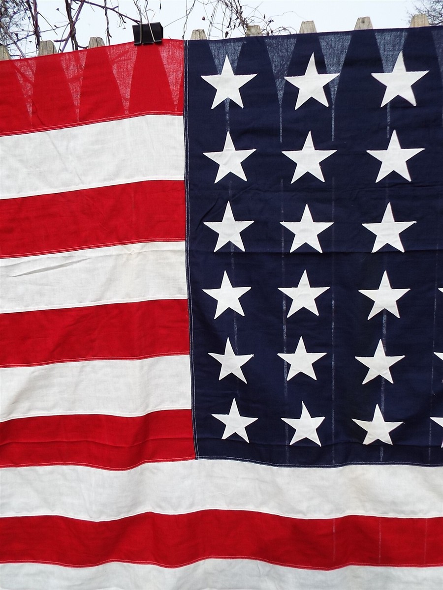 USA製・ヴィンテージ・特大・USAフラッグ・スター刺繍（＃USFLAG-1） s-l1200.jpg