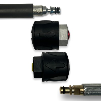 Adapter SET Schlauchverlängerung für Parkside zu Kärcher Click Connect System