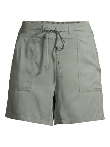 EV1 from Ellen DeGeneres Front Tie Pull-On Shorts Women, Green, Small - Picture 5 of 6