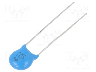 10 Stück, Kondensator: Keramik JYC3D681KBB075000B /E2DE