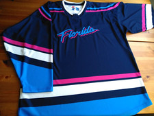 Large 54adi. Florida Panthers Vice Winter Classic Navy Jersey Reverse Retro