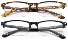 Retro Reading Glasses Unisex Fashion Light Weight Readers Half Frame Classic