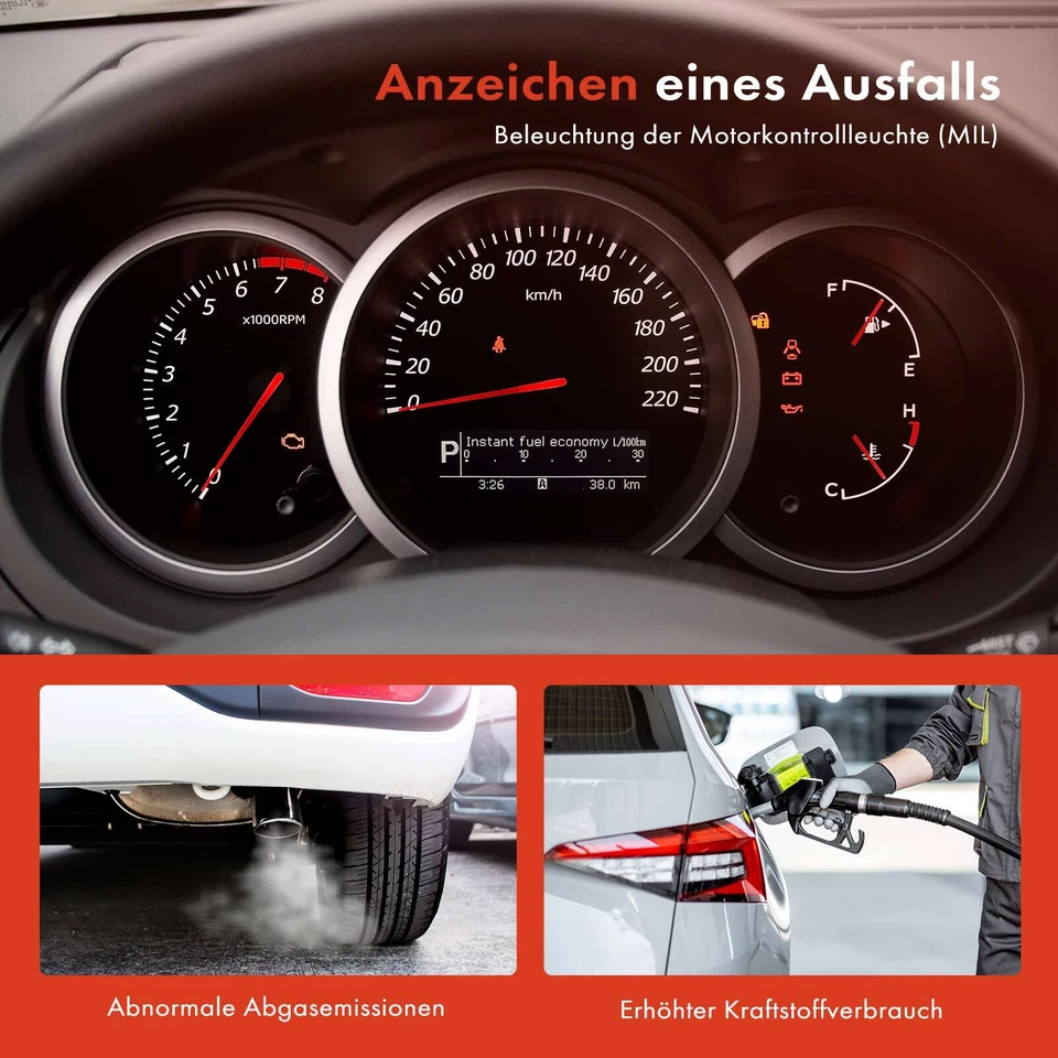 Sensore Di Temperatura Dei Gas Di Scarico Per Citroën C5 I DC 2.0 16V 2001-2004 - Immagine 3 di 4