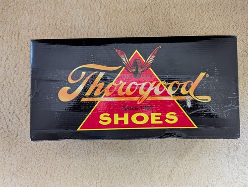 New Men’s Thorogood 834-6027 Black Plain Toe Oxford Shoes Size 8.5 - Picture 2 of 5