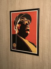 Shepard Fairey “Biggie” (Red) Screen Print - Signed - Obey Giant - Very Rare