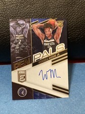 2022-23 DONRUSS ELITE WENDELL MOORE JR. PEN PALS ROOKIE ON CARD AUTO BLUE SP#/25