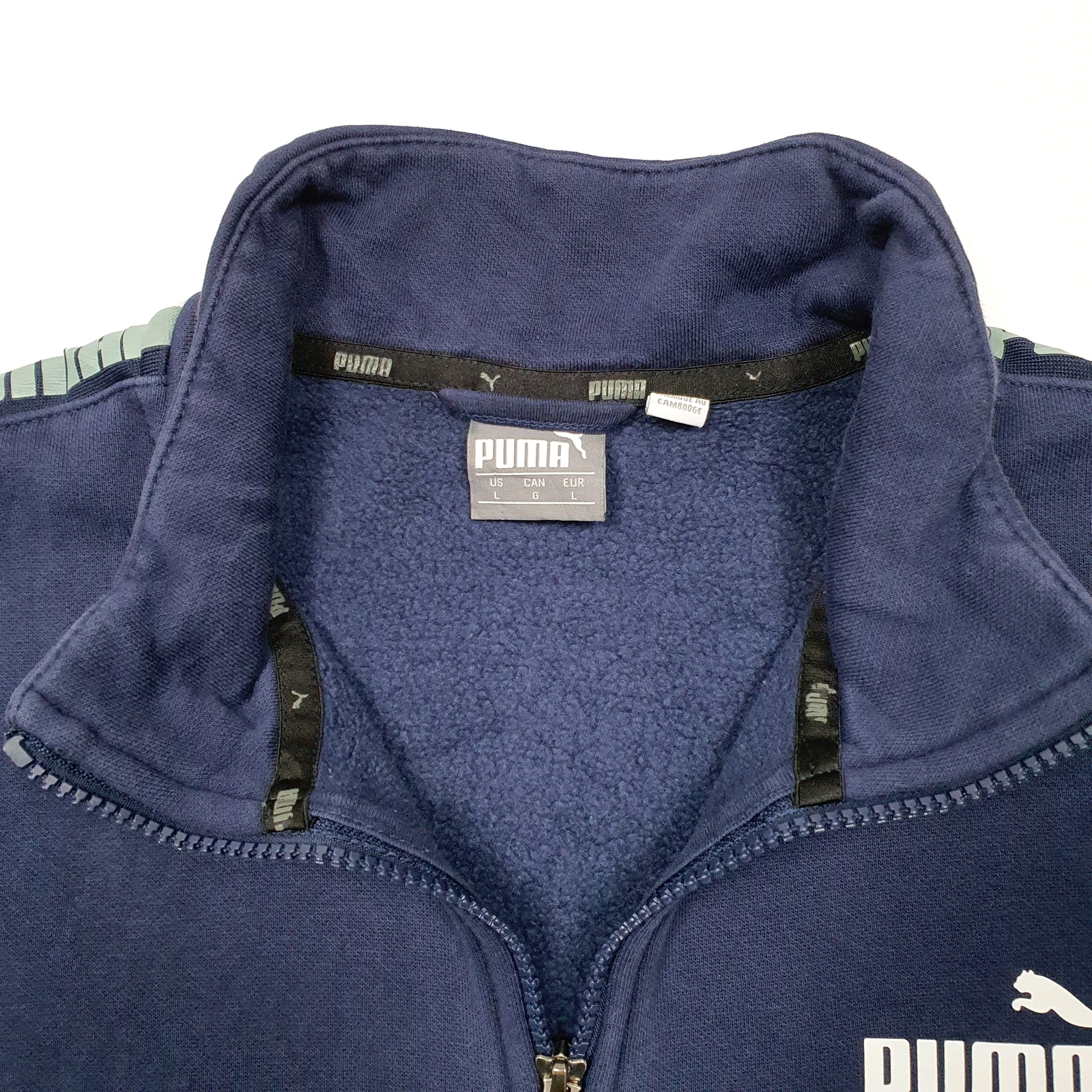 PUMA Full Zip Sweatshirt Jumper Sweatshirt Mens L image 2