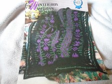 Annie's attic Winter Iris Crochet Pattern Leaflet Quilt Afghan Club