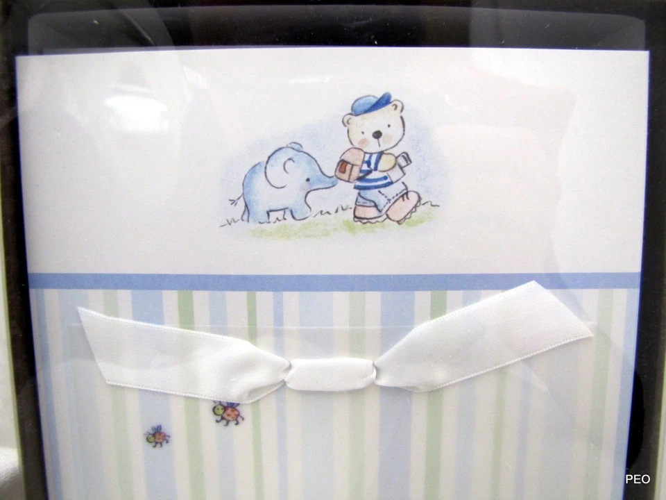 Gartner Bebé Niño Elefante Azul Kit 50 Anuncios Sobres Cintas Hojas Foto 3 de 4
