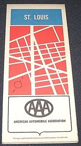 Vintage 1973 AAA St. Louis Missouri Street Map and Adjacent Areas | eBay