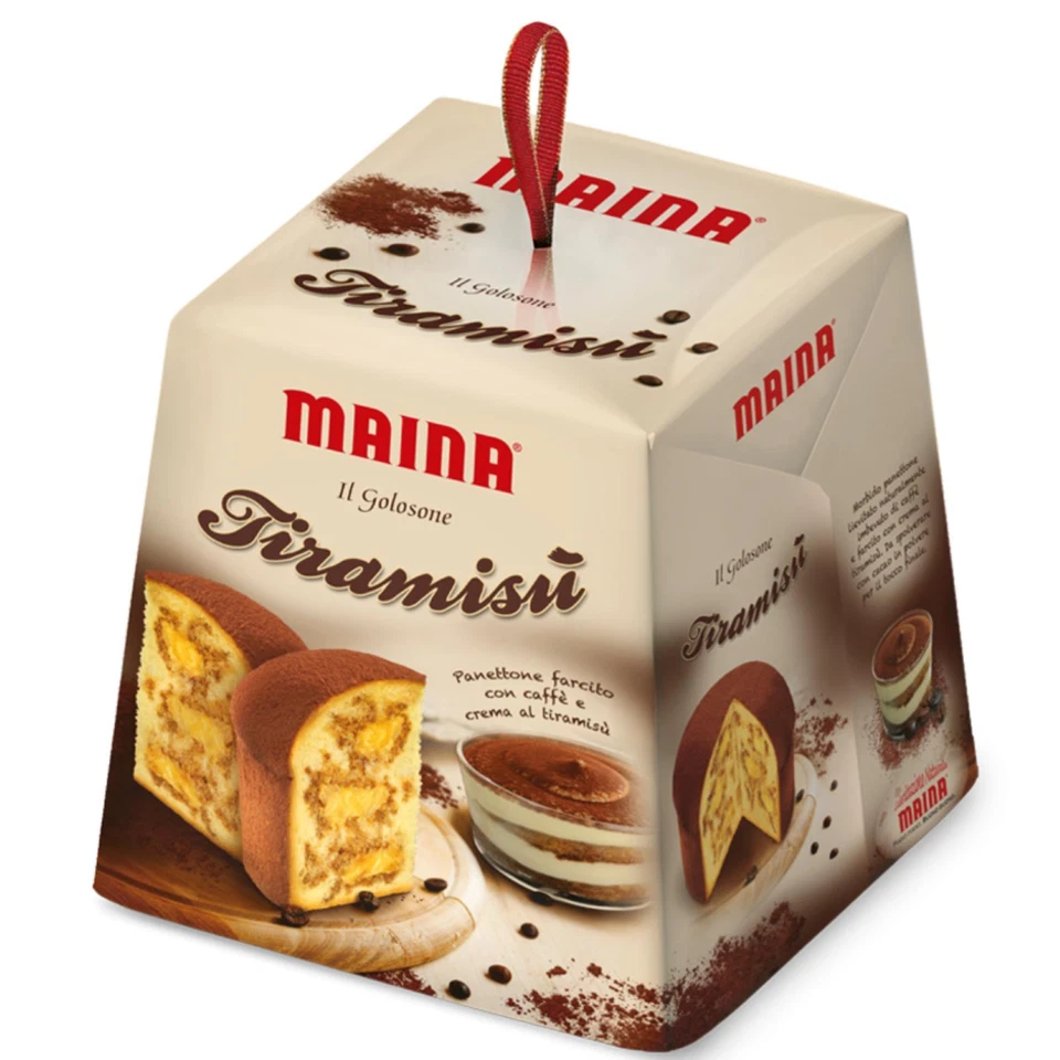 Panettone Maina Gusto Tiramisù I Golosoni Confezione da 750 g Regalo Natale