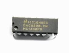 DIP IC * DAC0808LCN 8 Bit DAC Digital-To-Analog Converter * DAC0808 NS MC1408