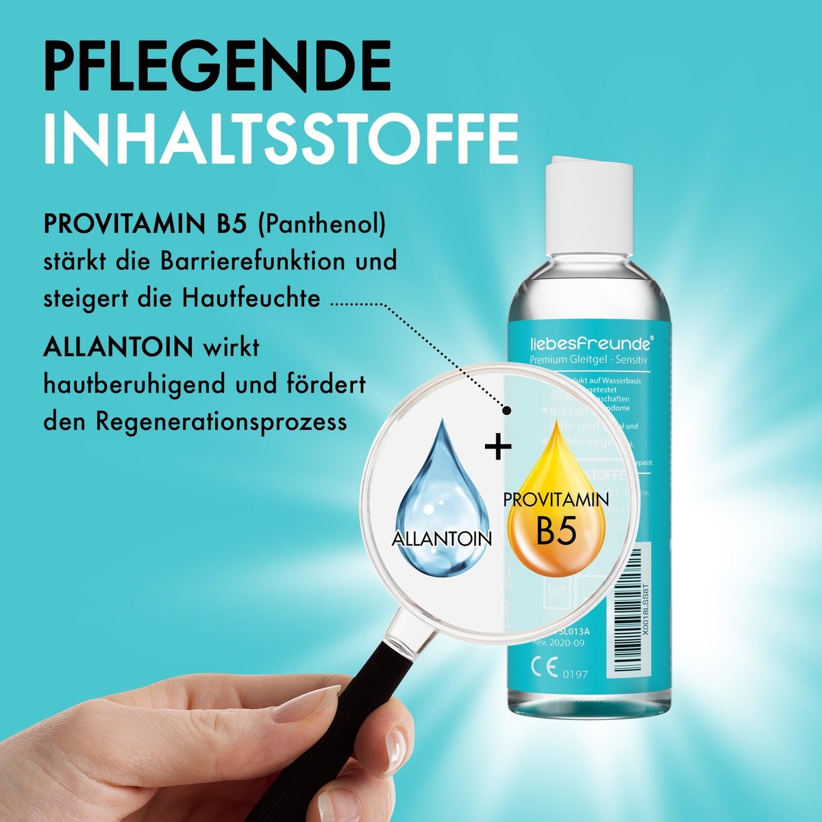 panthenol gleitgel Eros lubricante base agua formula hyaluron+panthenol 0,2 l main image 0