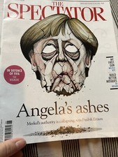 The Spectator Magazine June May 2018 Angela Merkel Ashes Caricature Cover Vg