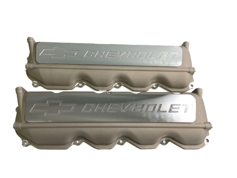 GM Racing Bowtie Chevrolet Aluminum Valve Covers for Chevy R07 NASCAR Pair - Image 2 of 4