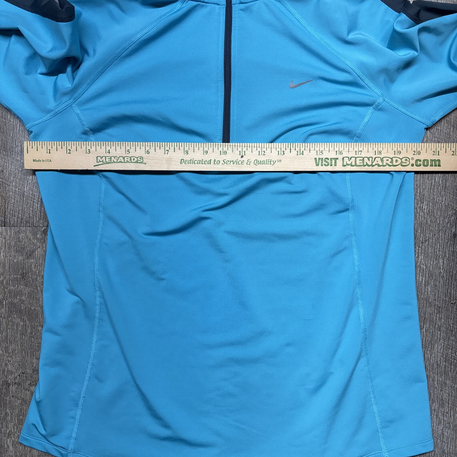 SACAI X NIKE Nike Giacca Running 1 4 Zip Micro Pile Blu Top Donna XL 546062 408