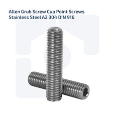Image of M2 X 5MM ALLEN KEY GRUB SCREWS CUP POINT SCREWS STAINLESS STEEL A2 - DIN 916